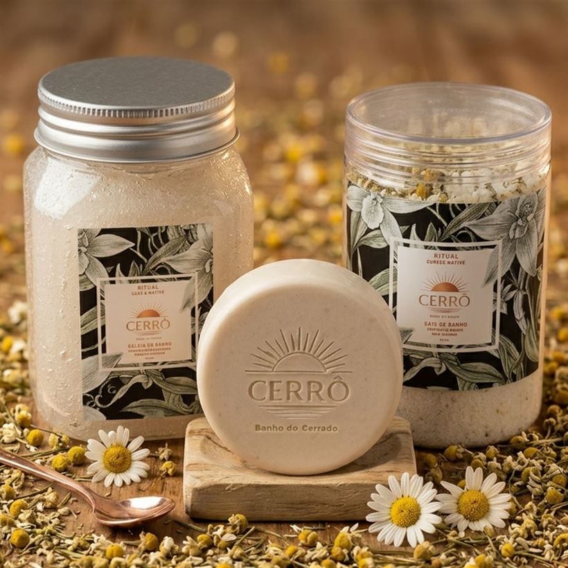 Ritual Pureza Nativa: sabonete, sais e geleia de banho